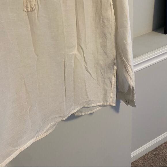 Isabel Marant White Sheer Cotton Silk Blouse 40 Medium - Picture 10 of 13